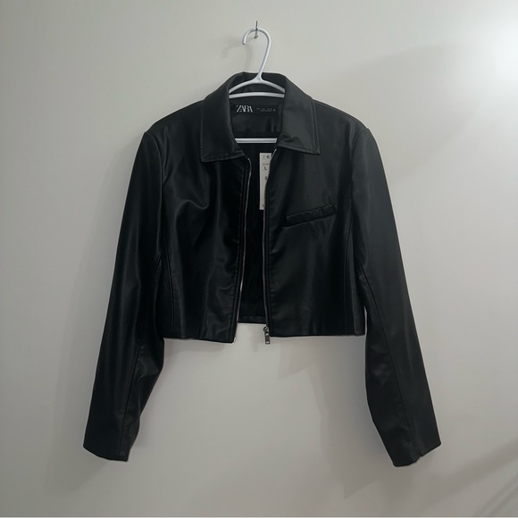 Zara Faux Leather Jacket - Picture 4 of 4
